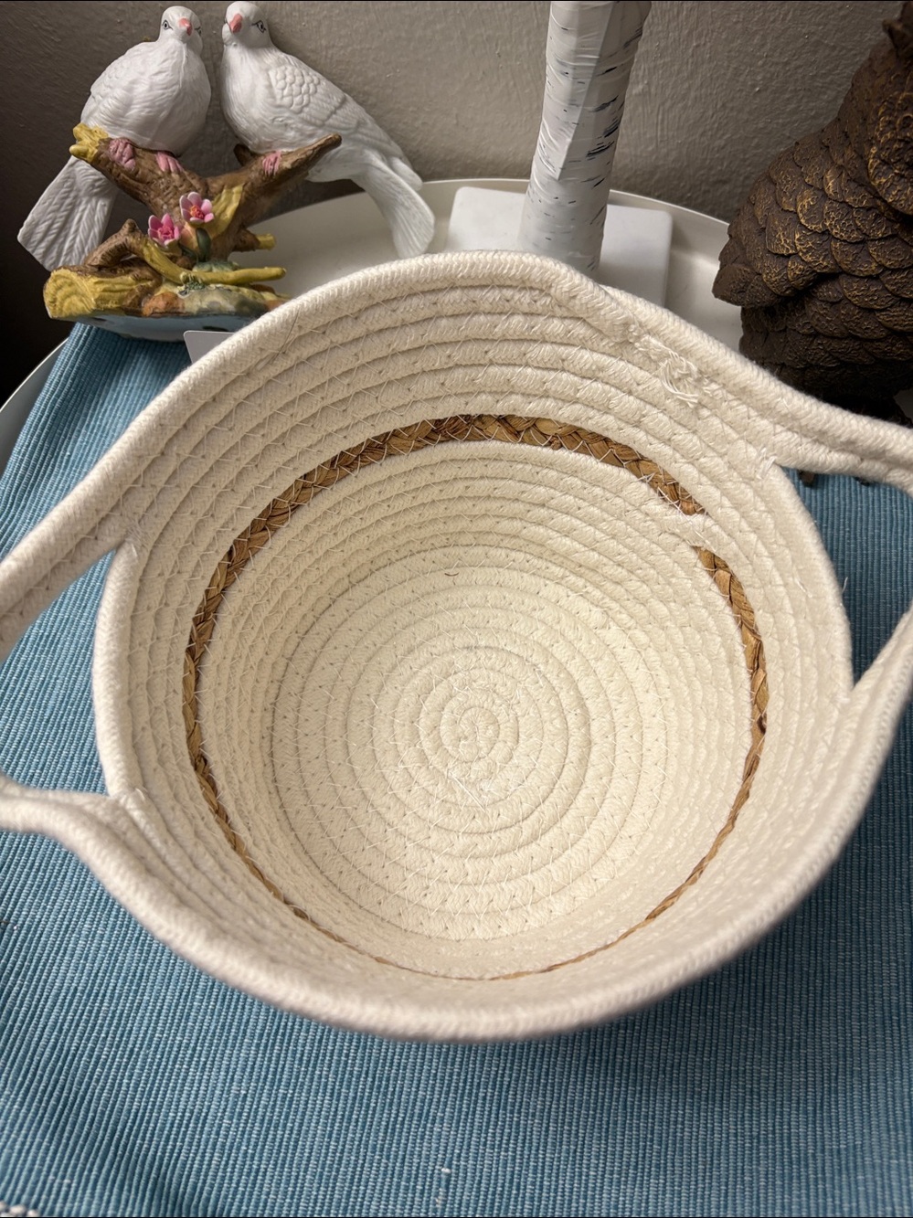 Neutral Two-Tone Woven Storage Basket - Set of 2 - Picture 5 of 5
